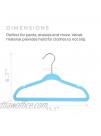 Baby Nest Designs Blue Baby Hangers for Matching Closet Dividers and Nursery Organizer 15x Velvet Hangers for Baby Clothes