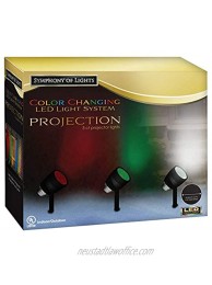 Brite Star Wall Washer 3 Count Projection System SPACING Between PROJECTORS: 6 FT Color Changing