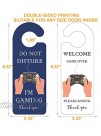JJDOU Do Not Disturb Sign，Do Not Disturb Door Hanger Sign2pack Double-Sided Printed do not Disturb IM Gaming Sign for Gamer Room Decor
