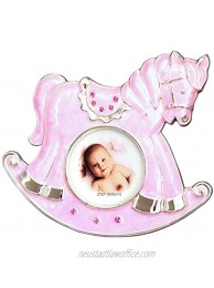 Carson Home Accents Photo Frame Rocking Horse Pink