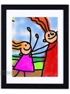 Li'l DAVINCI Art Frames: Front-Opening EZ Store Wooden Frames That Allow You to Hold up to 50 Items in Each! Black 8.5 x 11