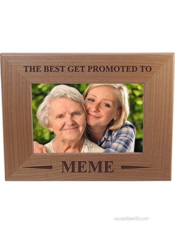 Only The Best Get Promoted to Meme 4x6 Inch Wood Picture Frame Great Gift for Mothers's Day Birthday for Mom Grandma Wife
