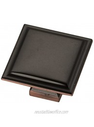 Belwith-Keeler B055577-OBH Studio II Knob 1-1 2-inch Square 1.5 Inch Oil-Rubbed Bronze Highlighted