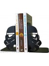 HeavenlyKraft Mask Decorative Metal Bookend Non Skid Book End Book Stopper for Home Office Decor Shelves 5.9 X 3.9 X 3.14 Inch Per Piece