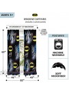 Franco Kids Window Curtain Panels Drapes Set 82" x 63" Batman