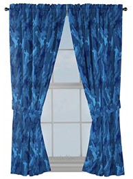 Jay Franco Fortnite Emote Camo 63" inch Drapes Beautiful Room Décor & Easy Set Up Bedding Curtains Include 2 Tiebacks 4 Piece Set Official Fortnite Product