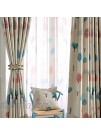 Melodieux Cartoon Trees Room Darkening Blackout Curtain 84 Inch Length for Kids Room Nursery Grommet Window Drapes 52"W x 84"L 1 Panel