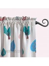 Melodieux Cartoon Trees Room Darkening Rod Pocket Curtains Drapes for Kids Room 52" Wx63 L 1 Panel