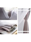 Neecan Pastel Curtains Room Decor for Kids Girls Gradient Stripe Blackout Drapes Window Covering with Cutout Stars Overlay White Sheer.1 Piece. Grey 52Wx84L