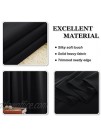 PONY DANCE Blackout Curtains for Bedroom Black Out Curtain Panels Energy Saving Thermal Drapes Home Decor Modern for Kids Nursery Good Sleep 55 Wide by 87 in Long Black 2 PCs