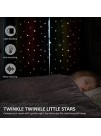 Stiio Kids Blackout Curtains 2 Panels Star Cutout Ombre Stripe Rainbow Curtains Light Blocking Window Treatment for Girls Bedroom Home Decor W52 x L63 inches