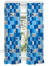 Universal Despicable Me 3 Minions Kids Room Window Curtain Panels with Tie Backs 82" x 63" Blue