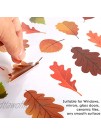 180 Pieces Thanksgiving Fall Autumn Leaves Acorns Window Sticker Maple Decorations Autumn Decals Party Decor Ornaments