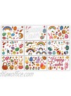 9 Sheet Easter Bunny Window Clings Decorations-167 PCS Easter Egg Bunny and Carrot for Kids School,Office,Home Party Decor Supplies. Kids Easter Gifts.