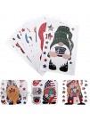 Amosfun 9pcs Gnome Window Cling Patriotic Set Independence Day USA American Flag Sticker Peel and Stick Vinyl Art Mural Wallpaperfor Windows Door Home Vehicle