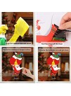 CCINEE 120PCS Christmas Window Clings Sticker Snowflakes Santa Claus Reindeer Xmas Window Decals for Party Decoration Holiday Supplies