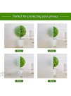 Coavas Window Films Privacy Glass Film Non Adhesive Static Cling Window Stickers Contact Paper for Window Opaque UV Blocking Heat Control Window Vinyl Bathroom Home Office RoomSliver 35.3"x78.7"