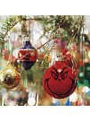 CODOMOR 10 PCS Christmas Decorations Stickers for Ornaments Cartoon Face Decals Stickers  Christmas Decorations DIY Stickers Decal Christmas Stickers for Kids Adults Boys Girls