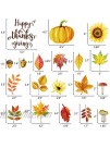 Fall Leaves Window Clings Decorations Thanksgiving Maple Autumn Decals Party Decor Ornaments