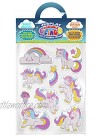 Unicorns Fairies and Princesses Value Bundle Removable Gel and Window Clings for Kids Toddlers Magic Castles Wands Unicorns and More! Incredible Gel Decals for Glass Walls Rooms & Home