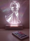 Aloka Twilight Spark My Little Pony Starlight Color Change 12 Color Pattern LED Decorative Night Light for Kids with Remote