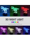 Dinosaur Toys T Rex 3D Night Light 7 Colors Changing Night Lights for Kids with Timer & Remote Control & Smart Touch T Rex Toys Birthday Gifts for Boys Age 2 3 4 5 6+ Year Old Boy GiftsT-Rex 1