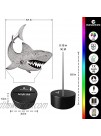 Easuntec Baby Shark Toys,Baby Shark Party Supplies 3D Night Light with Timer Remote Control & Smart Touch 7 Colors Birthday Gifts for Boys Age 2 3 4 5 6 7 8 9 Year Old Boy Gifts Shark