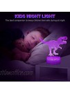 Koicaxy Dinosaur Toys 3D Dinosaur Night Light with Remote & Smart Touch 7 Colors + 16 Colors Changing Dimmable T Rex 3D Night Light Birthday Gifts for Boys Kids Age 2 3 4 5 6+ Year Old Boy