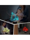 Lampeez 3D Car Lamp Night Light 3D Illusion lamp for Kids,Car,Truck,Tractor,Excavator,16 Colors Changing with Remote,Dimmable4 Patterns Kids Bedroom Decor Car Gifts for Boys Girls