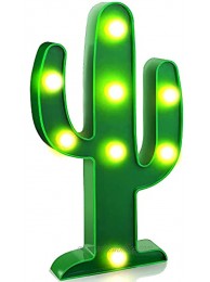 LED Night Light LED Cactus Light Table Lamp YiaMia Light for Kids' Room Bedroom Gift Party Home Decorations Green
