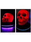 Magnetic Levitating Levitate 3D Skull LED Night Light with Touch Button Base,Floating and Rotating Globe Decoration Creative Crafts Statues for Home Office Festival Halloween