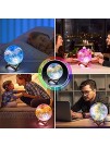 Moon Lamp Kids Night Light Galaxy Lamp 5.9 inch 16 Colors LED 3D Star Moon Light with Wood Stand Remote & Touch Control USB Rechargeable Gift for Baby Girls Boys Birthday Galaxy