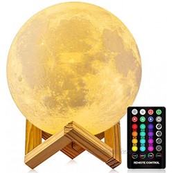 Moon Lamp Moon Light LED Night Lights for Kids Room 16 Colors Moon Lamp for Bedroom with Stand Light Up Moon Lights for Girls Kids Gift 4.8 Inches