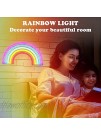 QiaoFei Rainbow Night Light for Kids Gift LED Rainbow Neon Signs Rainbow Lamp for Wall Decor Bedroom Decorations Home Accessories Party Holiday Decor Battery or USB Operated Table Night Lights