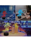 Spaceman 3D Night Light Astronaut Rocket Optical Illusion Lamp Home Decor Bedroom Light with Remote Control 16 Colors Changing Xmas Birthday Gift for Outer Space Fan