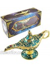 Sunmall Vintage Legend Aladdin Lamp Magic Genie Wishing Light,Collectable Rare Classic Arabian Costume props Lamp Tabletop Decor Crafts for Home Wedding Decoration&Gift for Party Halloween Birthday