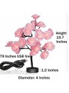 Table Lamp Rose Flower Desk Tree Lamp Gift for Girls Women Teens Home Décor for Wedding Christmas Living Room Bedroom Party with 24 Warm White LED Lights |Two Modes: USB Battery PoweredBlack…