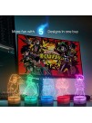 Trendy Home & Garden Hero Academia Collection-5in1-3d Led Night Light for Boys Girls Kids -Touch Remote Color Changing Nightlight