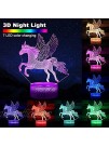 Unicorns Gifts for Girls Unicorn Light for Kids with Timer Remote & Smart Touch 7 Colors Changing Dimmable Unicorn Lamp Unicorn Toys Birthday Gifts for Kids 1 2 3 4 5 6 7 8 9 Year Old Girl Gifts