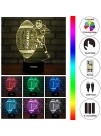 YeeSeeJee Football Gifts for Men 3D Illusion Lamp with 7 Colors Timer Remote Birthday Gifts for Boys Age 6 7 8 9 10 Year Old Boys Gifts FOTB 7CB