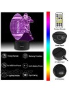YeeSeeJee Football Gifts for Men 3D Illusion Lamp with 7 Colors Timer Remote Birthday Gifts for Boys Age 6 7 8 9 10 Year Old Boys Gifts FOTB 7CB