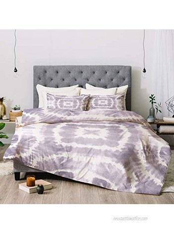 Deny Designs 61697-cmwqun Monika Strigel Wild and Free Urban Lavender Comforter Set with Pillow Shams Full Queen Purple