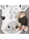 GABWE Round Giraffe Rug Carpet Cotton for Kids Floor Play mats Kids Room Decoration 35.4 inches