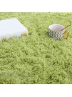 ISEAU Oval Fluffy Rug Carpets Modern Plush Shaggy Area Rug for Kids Bedroom Extra Comfy Cute Nursery Rug Bedside Rug for Boys Girls Room Home Decor Mats 2.6 x 5.3ft Green