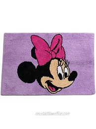 Jay Franco Disney Minnie Mouse Unicorn Tufted Cotton Bath Rug Kids Bath Offical Disney Product