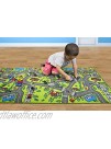 Kids Carpet Playmat Rug City Life Great for Playing with Cars and Toys Play Learn and Have Fun Safely Kids Baby Children Educational Road Traffic Play Mat for Bedroom Play Room Game Safe Area
