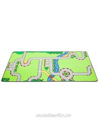 Learning Carpets Building Blocks Play Carpet 79"x36" Rect. Kids Playroom Road Rug Classroom Furniture Educational Carpet for Daycares Preschools Colorful LC 168