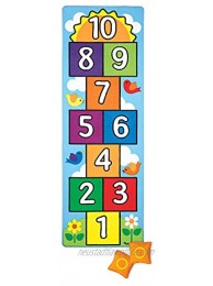 Melissa & Doug Hop and Count Hopscotch Game Rug 3 pcs 78.5 x 26.5 inches