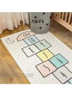 Poitemsic Kids Hopscotch Game Area Rugs Kids Non-Slip Play Floor Carpet Mat for Girl Boys Bedroom,Playroom Nursery 31" x 63"