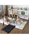 Poitemsic Kids Hopscotch Game Area Rugs Kids Non-Slip Play Floor Carpet Mat for Girl Boys Bedroom,Playroom Nursery 31" x 63"